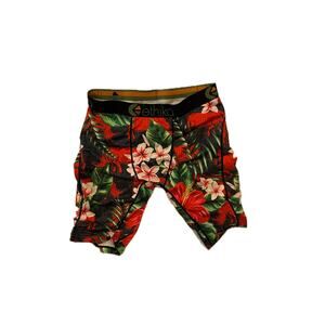 Ethika Tropical Flowers Compressn Bxr Brf Shorts Mens Lar